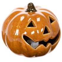 Product Ceramic Pumpkin LED Decoration 10cm Orange