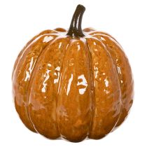 Product Ceramic Pumpkin Halloween LED Decoration 15cm Orange