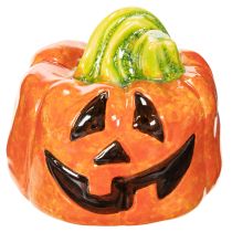 Product Decorative ceramic pumpkin figurine for autumn and Halloween, 8cm