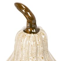 Product Ceramic Decorative Pumpkin 12cm Cream Beige Autumn Decor