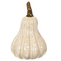 Product Ceramic Decorative Pumpkin 12cm Cream Beige Autumn Decor
