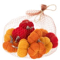 Product Velvet Mini Pumpkin Set, 5cm, 3 Colors, Pack of 12