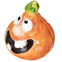 Product Decorative pumpkin figurine as a fun autumn decoration, 6cm, 2 pieces
