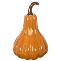 Product Pumpkin-Shaped Ceramic Decoration, 26cm, Warm Orange