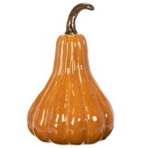 Product Pumpkin-Shaped Ceramic Decoration, 26cm, Warm Orange