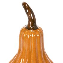 Product Pumpkin-Shaped Ceramic Decoration, 26cm, Warm Orange