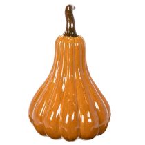 Product Pumpkin-Shaped Ceramic Decoration, 26cm, Warm Orange