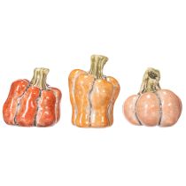 Product Pumpkin Set: Small decorative pumpkins for autumn decoration, 5cm, 3 pieces