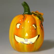 Pumpkin with LED Ø7,5cm H10cm 3pcs
