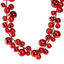 Product Ball Garland Christmas Christmas Garland Red 160cm