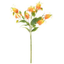 Product Artificial Gloriosa Flower Orange with Long Stems for Vases 80cm 3pcs