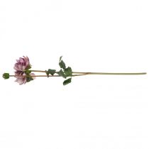 Product Artificial flower Dahlia Purple silk flower and bud H57cm