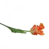 Product Artificial flower, parrot tulip orange, spring flower 63cm