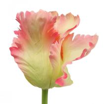 Product Artificial flower, parrot tulip pink, spring flower 63cm