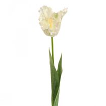 Product Artificial flower, parrot tulip white green, spring flower 69cm