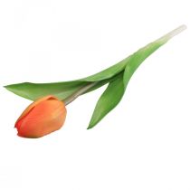 Artificial flower Tulip Orange Real Touch spring flower H21cm