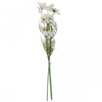 Product Artificial Flowers Cosmea White Silk Flowers H51cm 3 Pcs