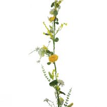 Product Artificial flowers decorative hanger spring summer yellow white 150cm