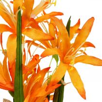Artificial flowers Nerine Orange Guernsey Lilies Autumn Flowers 48cm