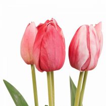 Product Artificial tulip red, spring flower 48cm bundle of 5