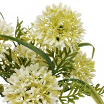 Artificial flowers white allium decoration ornamental onions 34cm 3pcs in bunch