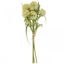 Product Artificial flowers white allium decoration ornamental onions 34cm 3pcs in bunch