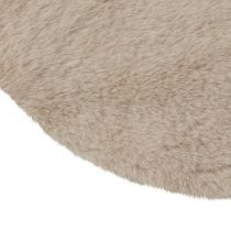 Product Faux fur decorative fur round table runner fur carpet beige Ø38cm