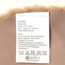 Product Faux fur decorative fur round table runner fur carpet brown Ø38cm