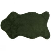 Product Faux fur green decorative fur table runner fur carpet 50×90cm