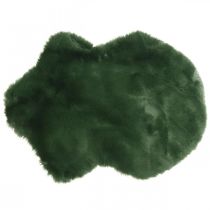 Product Decorative fur rug green faux fur 55×38cm