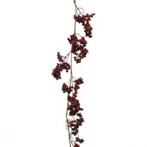 Garland of berries, Christmas branch, berry, red winter berry L180cm