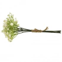 Product Gypsophila artificial flowers white L30cm 6pcs in bunch