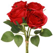 Product Artificial Roses Red Roses Flowers Ø6cm Ø6cm H50cm 4pcs