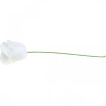 Product Artificial roses white wax roses decorative roses wax Ø6cm 18 pcs