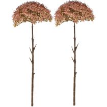 Product Artificial branch autumn decoration flower branch brown red 45cm 2 pieces