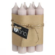 Product Short candles candles color light pink 21×110mm 6 pcs