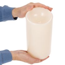 Product Large LED Candle for Battery with Timer Warm White 25cm Plastic