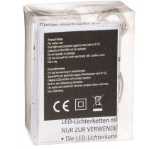Product Luminous Battery-Operated Warm White LED Light Chain 10 LEDs 1m for Indoor Use