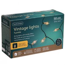 Product LED light chain with timer battery indoor 50 LED 490cm