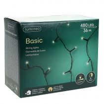 Product LED rice light chain for outside 480 36m black/warm white