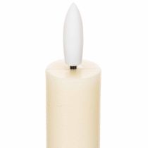 Product ProductNameCream White Real Wax LED Taper Candles, 24 cm, Warm White Light, Six Hour Timer, Set of 2/ProductName
ProductDescription<h2>LED Taper Candles for Indoor Table and Home Decor</h2>
<p>This set contains two cream white LED taper candles made from