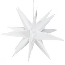 Product LED Star 3D White Timer Battery Outdoor Ø30cm H74cm