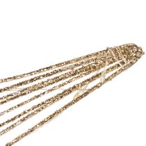 Product Gold Wire LED Star Decoration with Warm White Lights, 32cm, Indoor Use
