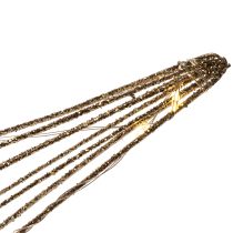 Product Gold Wire LED Star Decoration with Warm White Lights, 32cm, Indoor Use