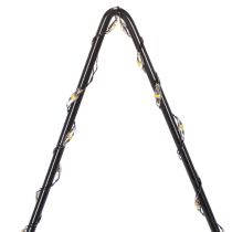 Product LED Star with Battery Compartment on Metal Base, 46cm, Black