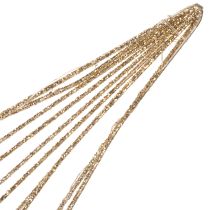 Product LED Wire Hanging Star Decoration, Battery-Powered, 51 cm, Gold, Indoor Use