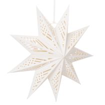 Product LED Paper Star for Indoor Hanging Decoration 38cm Warm White
