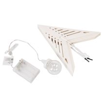 Product LED Hanging Paper Star Decoration, Warm White, 38cm, Indoor Use