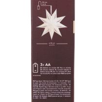 Product LED Hanging Paper Star Decoration, Warm White, 38cm, Indoor Use