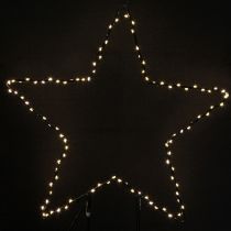 Product LED star standing metal 100 Micro LED warm white Ø37cm